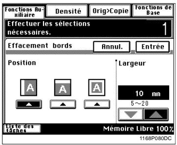 KONICA MINOLTA DI250 - Utilisation d'une fonction Effacement des bords particulière - 3