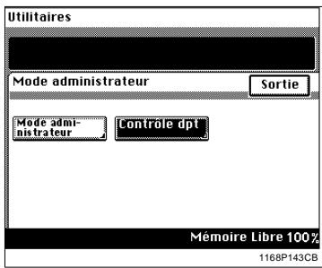 KONICA MINOLTA DI250 - Effacement des compteurs pour chaque département - 1