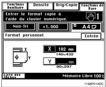 KONICA MINOLTA DI250 - Utilisation d'un format personnel - 2
