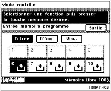 KONICA MINOLTA DI250 - Mémorisation d'un programme - 4