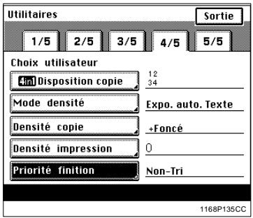 KONICA MINOLTA DI250 - Programmations Choix utiliseur - 4