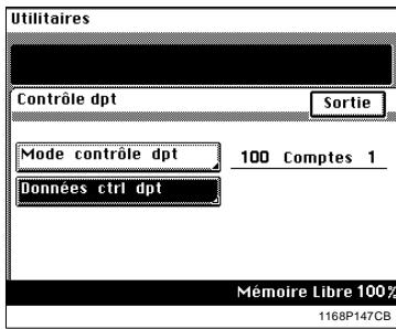 KONICA MINOLTA DI250 - Effacement des compteurs pour chaque département - 2