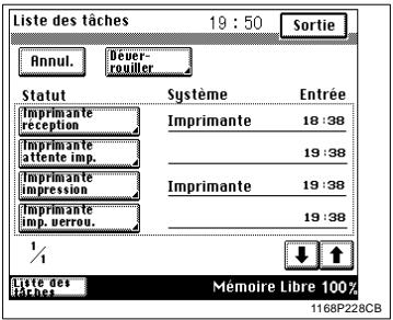 KONICA MINOLTA DI250 - Contrôle / Annulation d'une tâche - 2