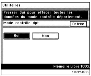 KONICA MINOLTA DI250 - Sélection du mode Contrôle département - 4
