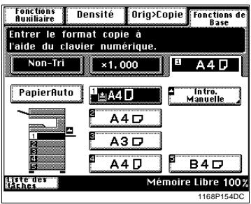 KONICA MINOLTA DI250 - Disposition de I'ecran - 3