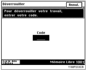 KONICA MINOLTA DI250 - Annulation du verrouillage - 3
