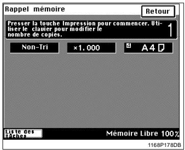 KONICA MINOLTA DI250 - Sélection Rappel mémoire - 2