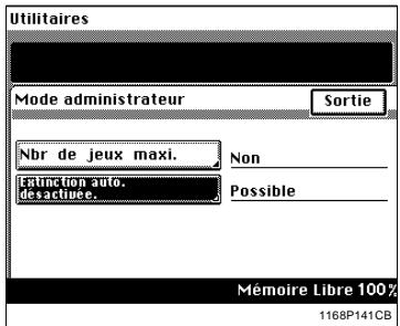 KONICA MINOLTA DI250 - Annulation du mode Extinction Auto. - 2