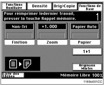 KONICA MINOLTA DI250 - Disposition de I'ecran - 5