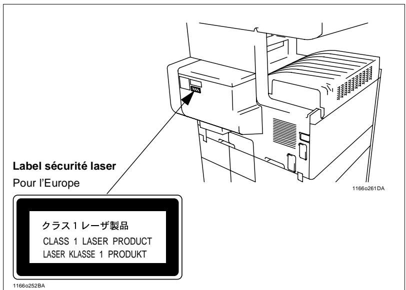 KONICA MINOLTA DI250 - Label sécurité laser - 1