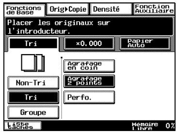 KONICA MINOLTA DI3510 - Réalisier des copies avec le paramètre agrafage - 1