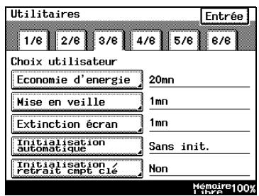 KONICA MINOLTA DI3510 - Pour définir la fonction "économie d'énergie - 1