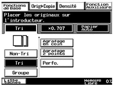 KONICA MINOLTA DI3510 - Spécifier les paramètres de finition - 1