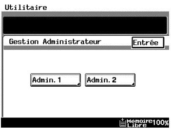 KONICA MINOLTA DI3510 - Écrans mode gestion administrateur - 1