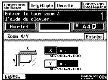 KONICA MINOLTA DI3510 - Pour spécifier les échelles verticales et horizontales différentes (réglage "Zoom X/Y") - 2