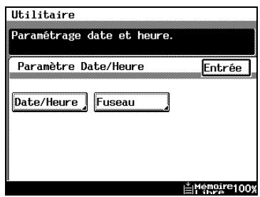 KONICA MINOLTA DI3510 - Pour régler la date et l'heure - 2