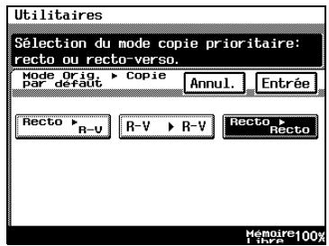KONICA MINOLTA DI3510 - Pour définir la fonction "mode orig. > copie par défaut - 2