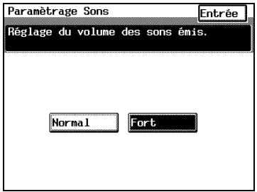 KONICA MINOLTA DI3510 - Modifier le volume des bips et des alarmes (fonction “paramétrage sons”) - 1
