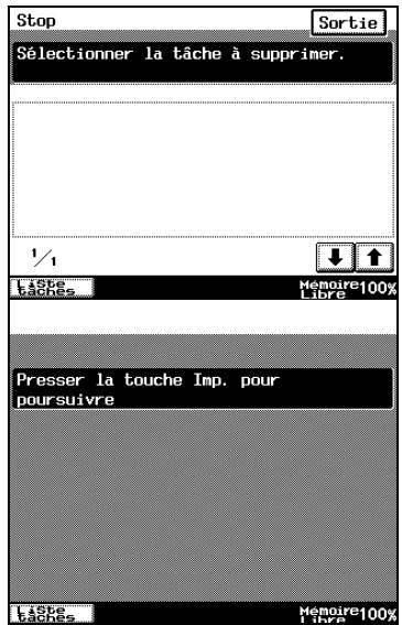 KONICA MINOLTA DI3510 - Arrêter/reprise/supprimer une tâche de copie - 3