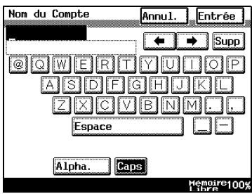 KONICA MINOLTA DI3510 - Pour enregistrer et modifier les informations des comptes - 3