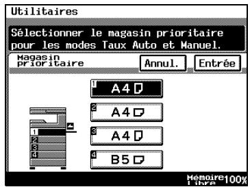 KONICA MINOLTA DI3510 - Pour définir la fonction "magasin prioritaire - 2