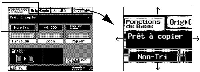 KONICA MINOLTA DI3510 - Agrandir les fenêtres de l'écran tactile - 1