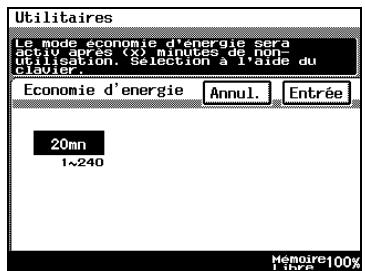 KONICA MINOLTA DI3510 - Pour définir la fonction "économie d'énergie - 2
