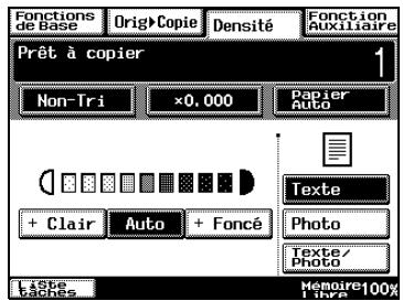 KONICA MINOLTA DI3510 - Sélectionner le réglage "texte - 1