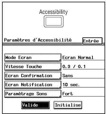 KONICA MINOLTA DI3510 - Opérations d'accessibilité utilisateur - 1