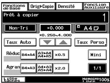 KONICA MINOLTA DI3510 - Sélectionner un taux zoom - 1