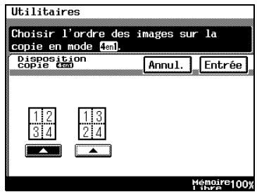 KONICA MINOLTA DI3510 - Pour définir la fonction "disposition copie 4EN1 - 2