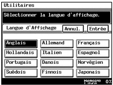KONICA MINOLTA DI3510 - Pour définir la fonction "langue d'affichage - 2