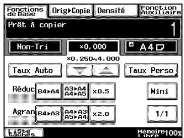 KONICA MINOLTA DI3510 - Pour spécifier les échelles verticales et horizontales différentes (réglage "Zoom X/Y") - 3