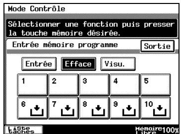 KONICA MINOLTA DI3510 - Pour supprimer un programme de copie - 2