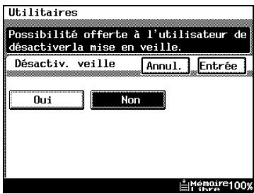 KONICA MINOLTA DI3510 - Pour désactiver la fonction veille (paramètre "désactiver mode veille") - 2
