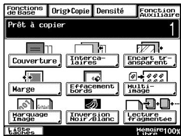 KONICA MINOLTA DI3510 - Pour procéder aux réglages de la fonction "effacement bords - 1