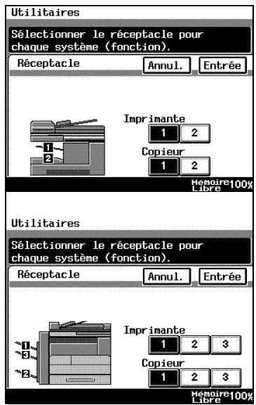 KONICA MINOLTA DI3510 - Pour définir la fonction "réceptacle" (en option) - 2