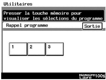 KONICA MINOLTA DI3510 - Écran rappel programme - 1