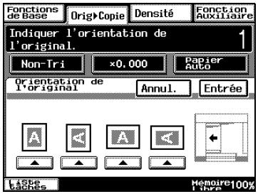 KONICA MINOLTA DI3510 - Pour spécifier les paramètres orig. > copie - 6