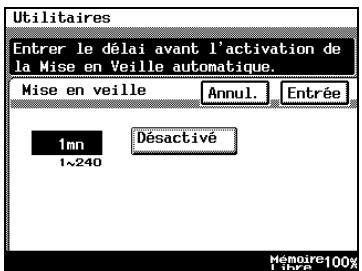 KONICA MINOLTA DI3510 - Pour définir la fonction "mise en voile - 2