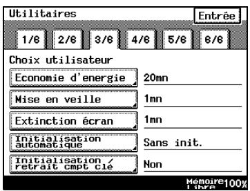 KONICA MINOLTA DI3510 - Pour définir la fonction "mise en voile - 1