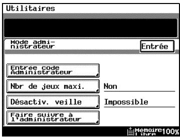 KONICA MINOLTA DI3510 - Pour désactiver la fonction veille (paramètre "désactiver mode veille") - 1