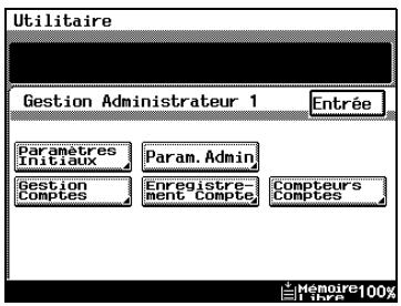 KONICA MINOLTA DI3510 - Écrans du mode gestion administrateur - 4