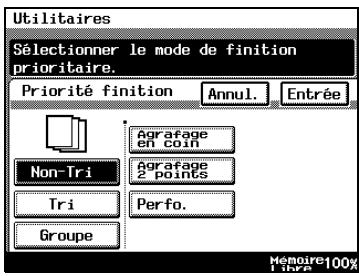 KONICA MINOLTA DI3510 - Pour définir la fonction "priorité finition - 2