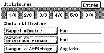 KONICA MINOLTA DI3510 - Écran de choix de l'utilisateur - 1