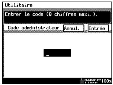 KONICA MINOLTA DI3510 - Écrans du mode gestion administrateur - 2
