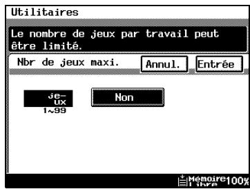 KONICA MINOLTA DI3510 - Pour spécifier une restriction au nombre de copies qui peuvent être imprimées (paramètre "nombre de produits maxi.") - 2
