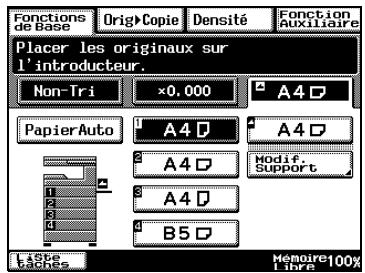 KONICA MINOLTA DI3510 - Pour sélectionner le papier charge dans un magasin - 1