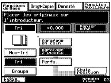 KONICA MINOLTA DI3510 - Réalisier des copies avec le paramètre agrafage - 2