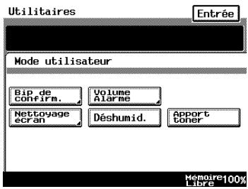 KONICA MINOLTA DI3510 - Écran mode utilisateur - 1